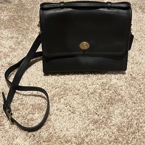 Coach Black Turnlock Shoulder Bag